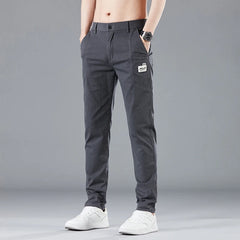 Elastic Waist Design Men's Thin Casual Pants Fashion