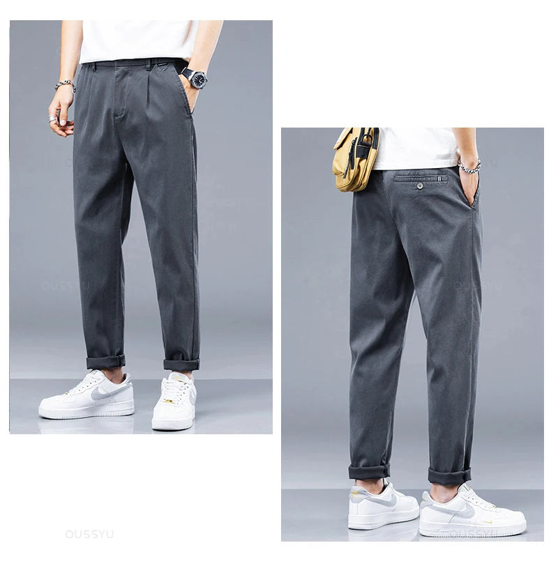 Summer Soft Cosy Breathable Lyocell Fabric Casual Pants