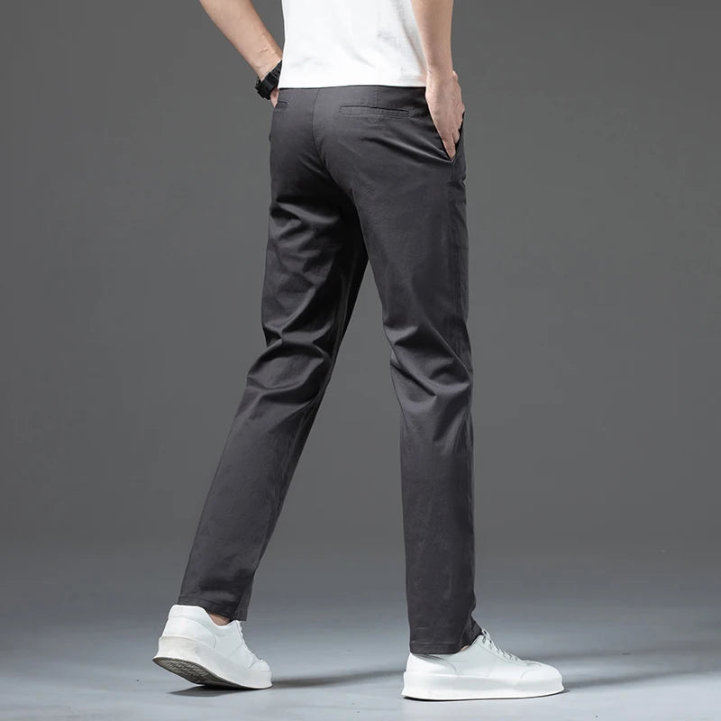 Men's Business Pants Cotton classic style Straight Casual Fashion