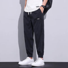 Men's Cargo Casual Pants Summer Thin Jogger Sweatpants Harem Trousers