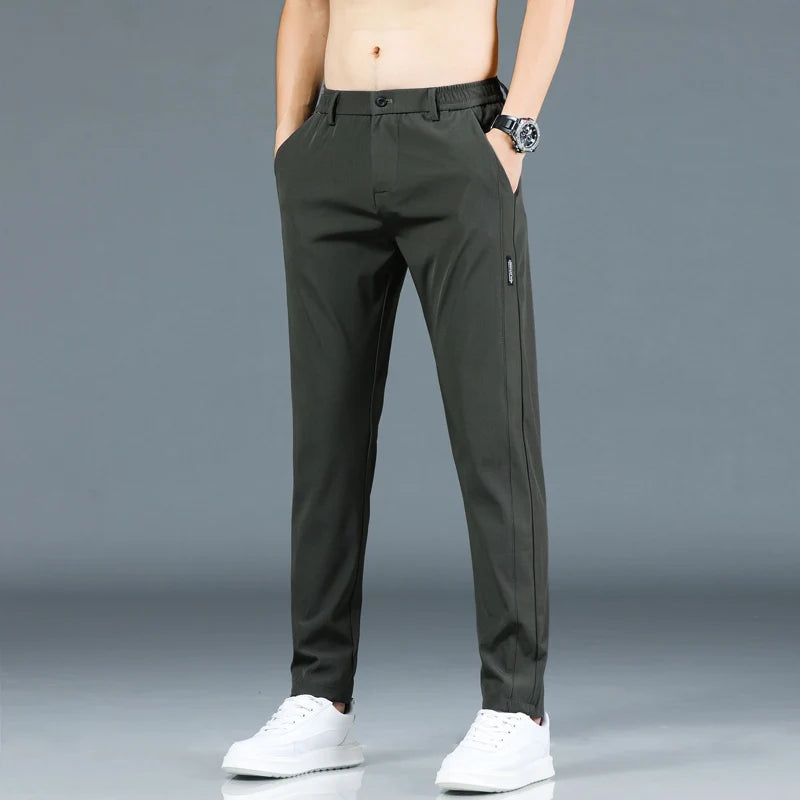 Summer Men's Casual Pants Men Trousers Male Pant Slim Fit