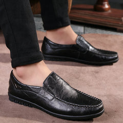 Genuine Leather Men Casual Shoes Loafers Moccasins