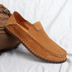 Suede Leather Loafers Casual Shoes For Men Slip On