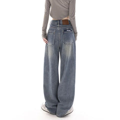 Fashion Y2k Retro Wide Leg High Waist Straight Streetwear Style