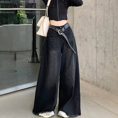 Baggy Jeans Y2k Street vintage Washed Straight Wide-Leg Denim Pants