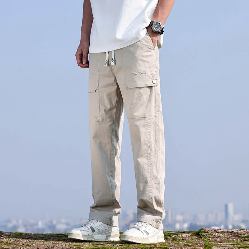 Summer Thin Breathable Men's Baggy Casual Pants