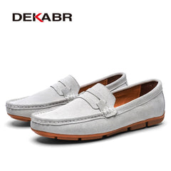 Men Loafers Men's Casual Shoes Suede Moccasins Slip on Boat Shoes