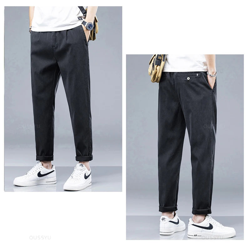 Summer Soft Cosy Breathable Lyocell Fabric Casual Pants