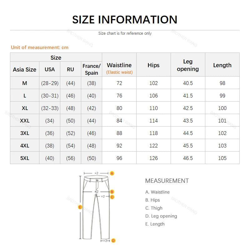 Summer Thin Baggy Lyocell Jeans Men's Fashion Ice Silk Elastic Waist Fashion