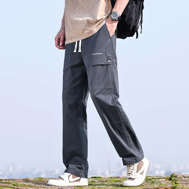 Summer Thin Breathable Men's Baggy Casual Pants