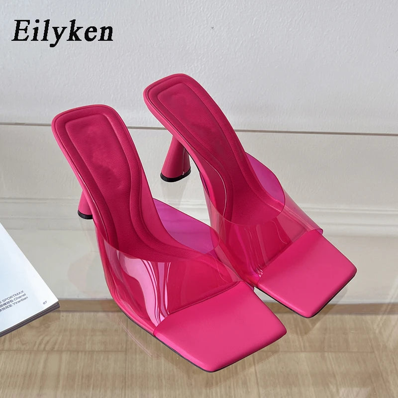 Summer Fashion Design PVC Transparent Women Slipper Fashion