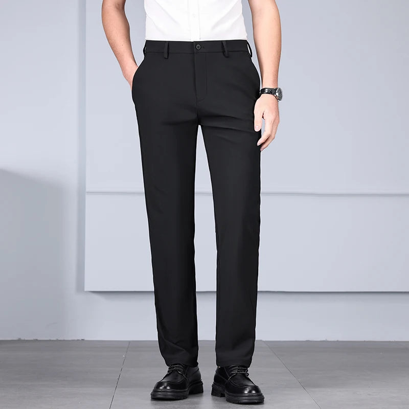 Thin Ice Silk Pants Men's Casual Pants Business Fashion Casual Pants