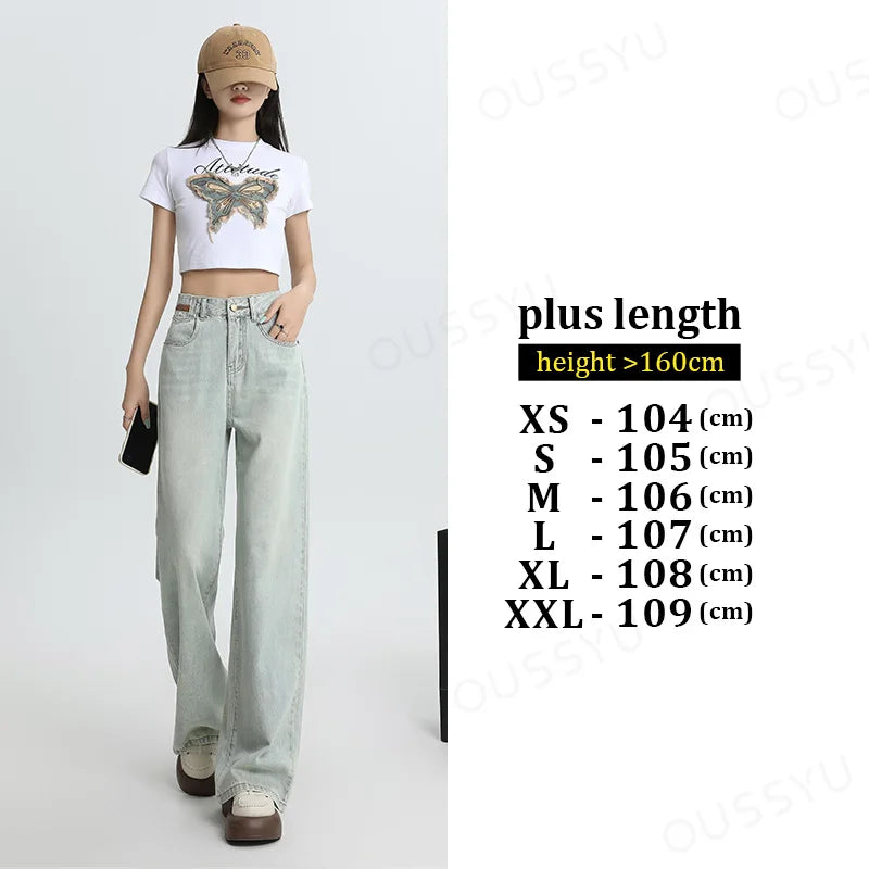 Thin Loose Wide Leg Straight High Waisted Pant Fashion