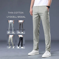 Summer Men's Thin Casual Pants Classic Business Fashion Regular Fit