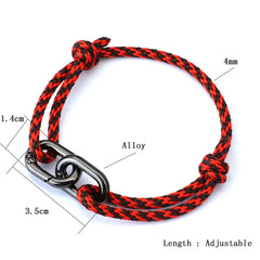 Creative Rope Bracelet For Men Handmade Adjustable Accessories