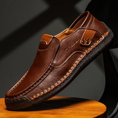 Men Shoes Casual Comfortable Men Loafers Slip On Leather Shoes