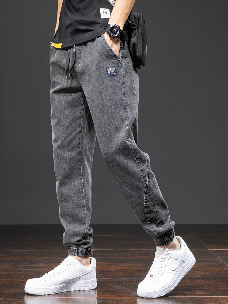 Cargo Jeans Men Streetwear Denim Jogger Pants