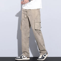 Summer Men's Ultra Thin Baggy Casual Pants Retro Casual