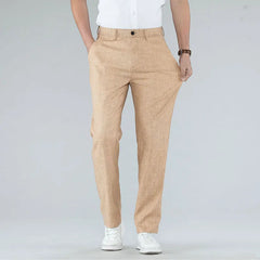 Ultra-thin Men's Fashion Pants Casual Straight Trousers