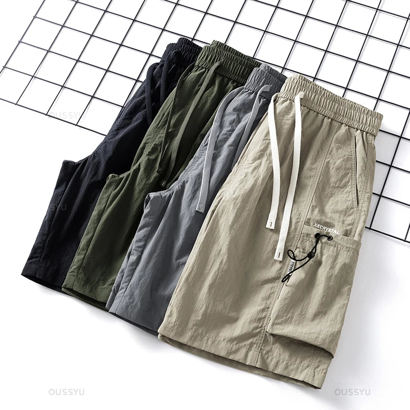 Shorts Pants Men Cargo Work Thin Baggy Streetwear Joggers