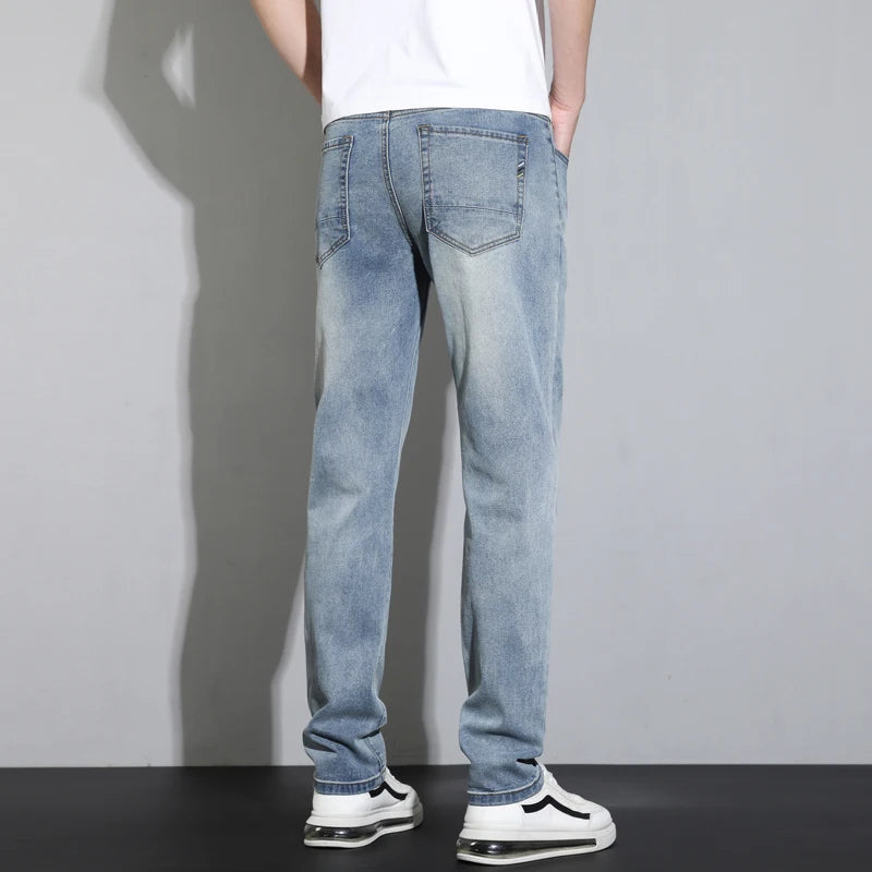 Fashion Men's Baggy Jeans Classic Retro Denim Pants