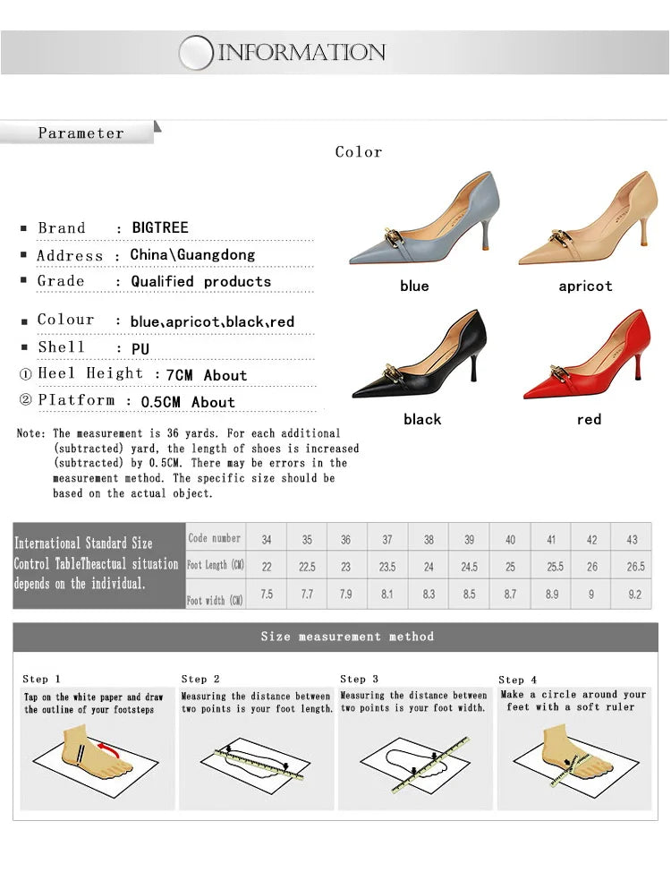 Shoes Elegant Women Pumps Metal Button Kitten Heels