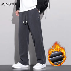 Brand Clothing Corduroy Pants Elastic Waist Sweatpants