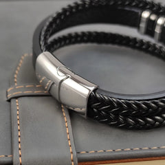 Charm Design Classic Men's Leather Bracelet Colors