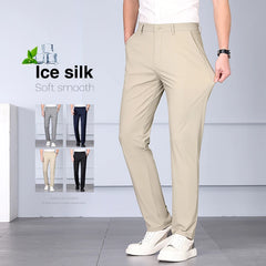 Thin Ice Silk Pants Men's Casual Pants Business Fashion Casual Pants