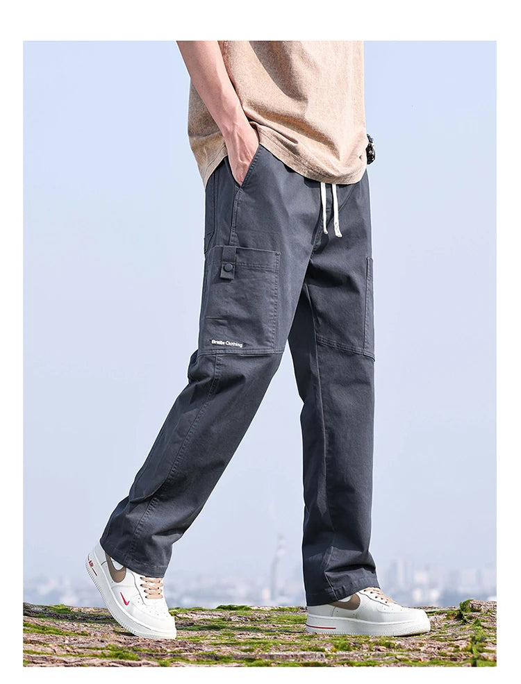 Ultra-thin Baggy Casual Pants Y2K Loose Straight Wide Leg