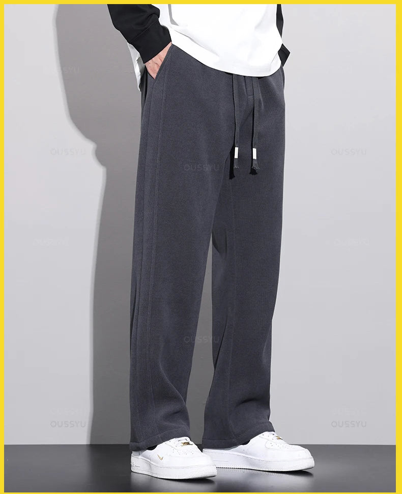 Brand Clothing Corduroy Pants Elastic Waist Sweatpants