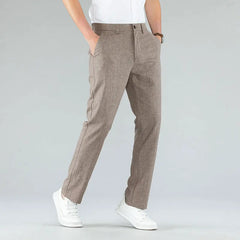 Ultra-thin Men's Fashion Pants Casual Straight Trousers