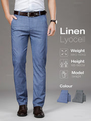 Suit Pants Men Straight Business Elegant Long Formal Trouser