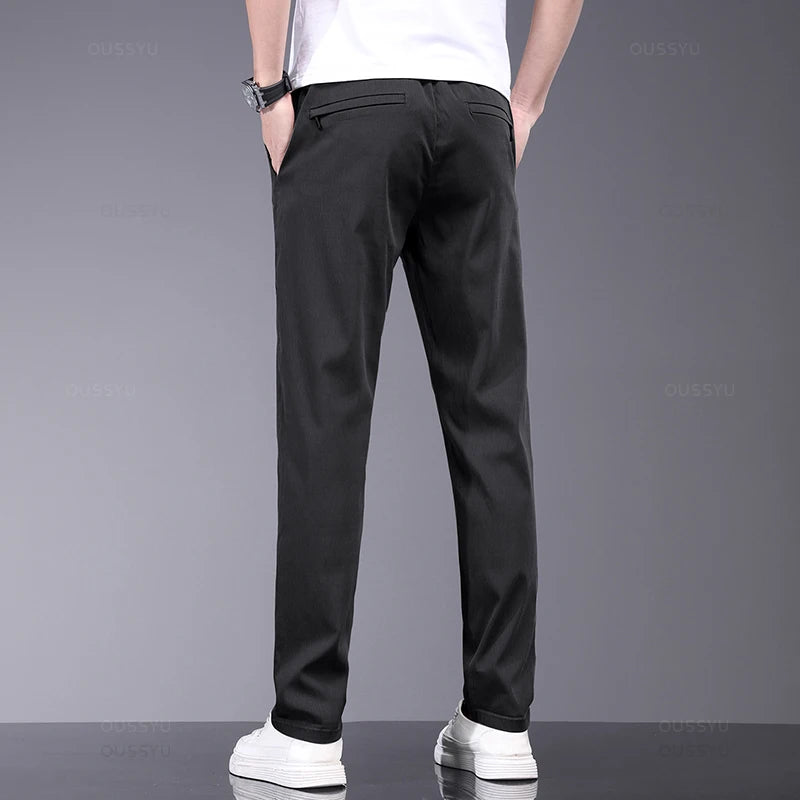 Brand Clothing Summer Thin Lyocell Fabric Casual Pants