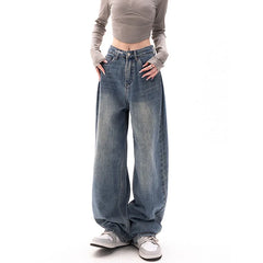 Fashion Y2k Retro Wide Leg High Waist Straight Streetwear Style