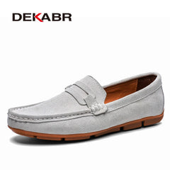 Men Loafers Men's Casual Shoes Suede Moccasins Slip on Boat Shoes