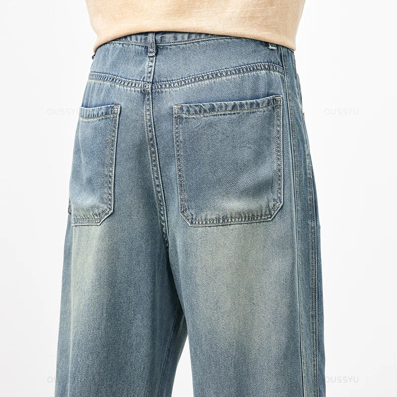 Clothing Men's Jeans Loose Wide Leg Pants