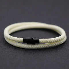 Minimalist Men Rope Bracelet Double Layer Survival Accessories