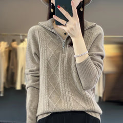 Turtleneck Sweater Casual Knit Loose Top Fashion