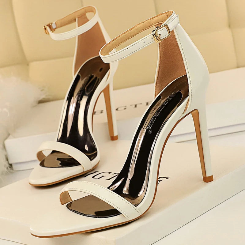 Sandals Suede Hollow High Heels Stiletto Fashion