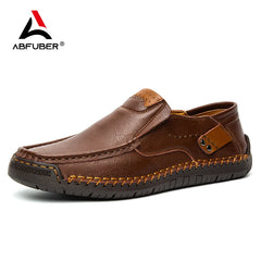 Men Shoes Casual Comfortable Men Loafers Slip On Leather Shoes