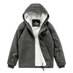 Men Hooded Winter Casual Coats Bomber Jacket Outwear Fleece