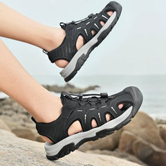 Men's Sandals Beach Shoes Handmade Breathable Design Casual Style