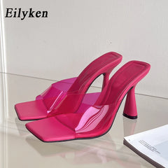 Summer Fashion Design PVC Transparent Women Slipper Fashion