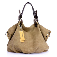 Casual Canvas Shoulder Bag Messenger Bag Large Capacity Tote