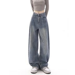 Fashion Y2k Retro Wide Leg High Waist Straight Streetwear Style