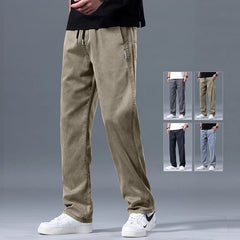 Wide-leg Casual Pants For Men Elastic Waist Sports Trousers