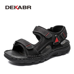 Genuine Leather Sandals Summer Casual Men Shoes