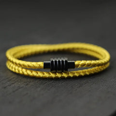 Mens Bracelet With Keel Rope Stainless Steel Magnetic C