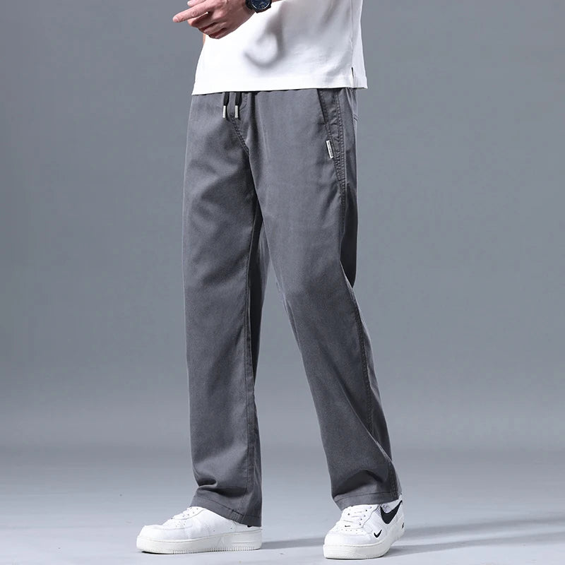 Wide-leg Casual Pants For Men Elastic Waist Sports Trousers